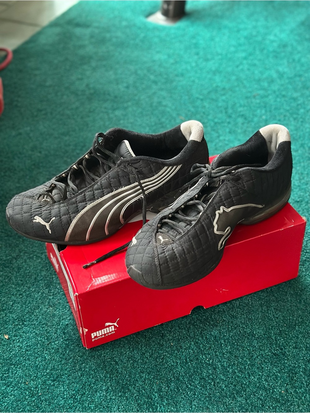 Black Puma Shoes with original box